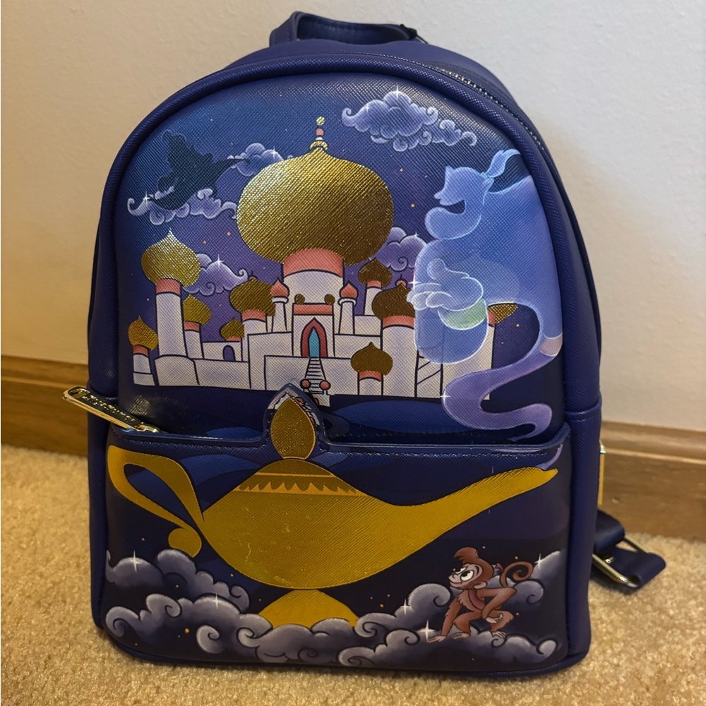 Disney Loungefly Princess Jasmine Aladdin Palace Mini Backpack